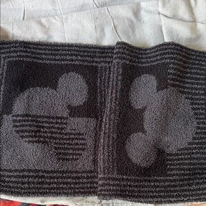 Barefoot Dreams X Disney black and grey Mickey Scarf